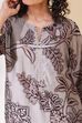 Brown Viscose Blend Straight Kurta Pants Set image number 1