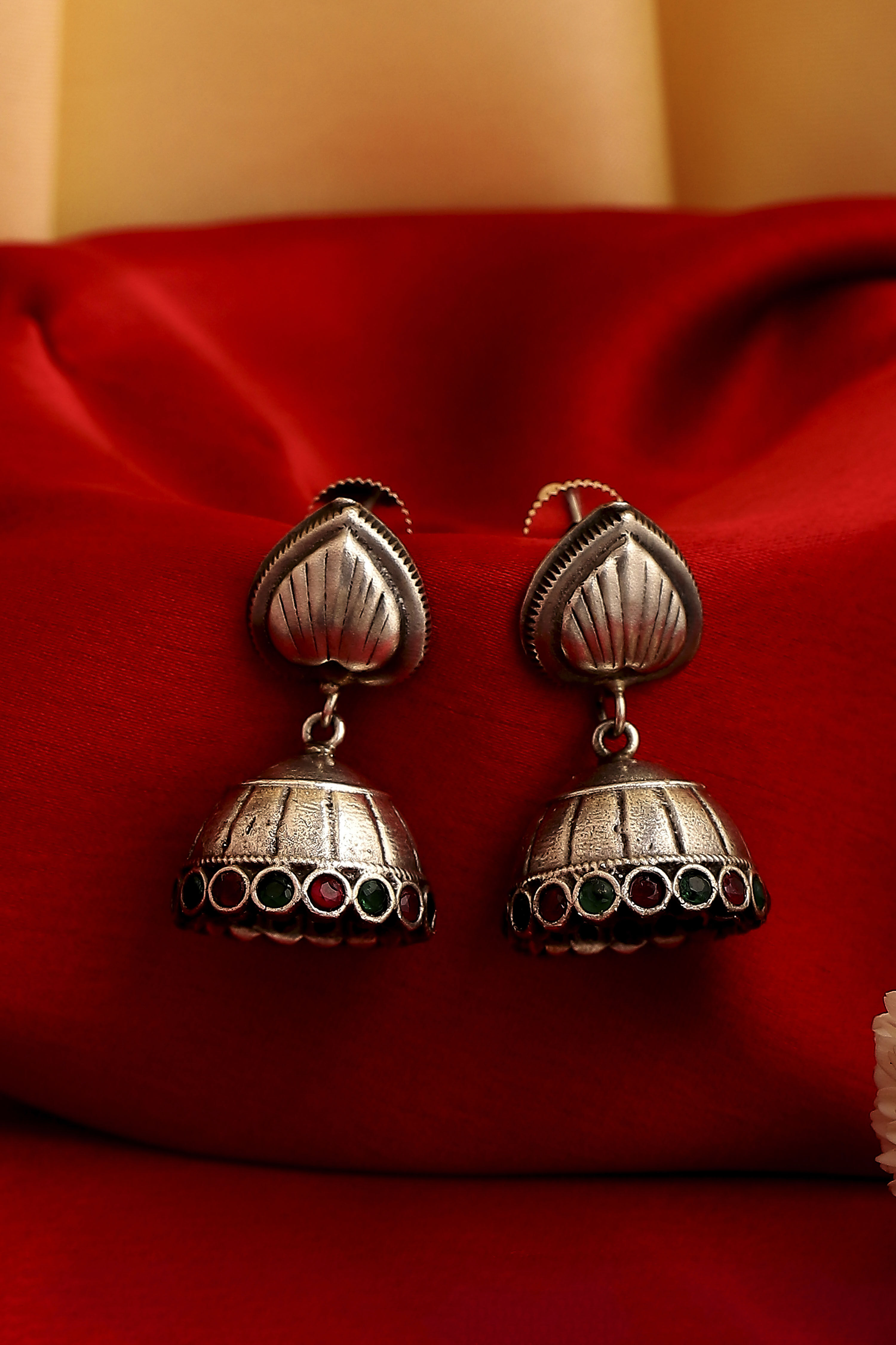 Multicolor Brass Jhumka image number 0