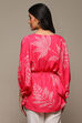 Blue LIVA Straight Printed Top image number 4