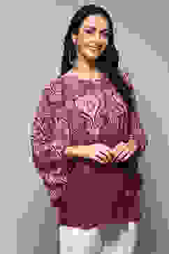 Berry Viscose Straight Printed Top image number 3