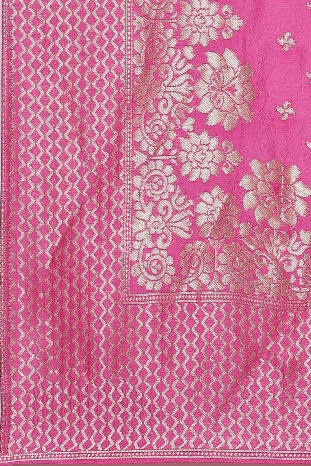 Beige Cotton Blend Hand Embroidered Unstitched Suit Set image number 7