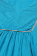 Turquoise Rayon Gathered Yarndyed Kurta Afgan Pant Suit Set image number 1