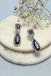 Blue Brass Earrings image number 0