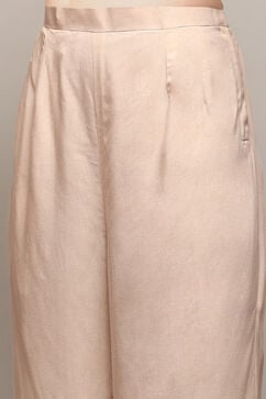 Light Peach Organza Handloom Unstitched Suit Set image number 3