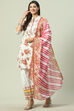 Yellow Cotton Straight Kurta Salwar Suit Set image number 5