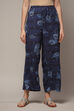 Indigo LIVA Straight Pants image number 1