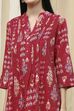 Black Cotton Printed A-Line Kurta image number 1