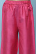 Pink Polyester Gathered Printed 2 Piece Set image number 2