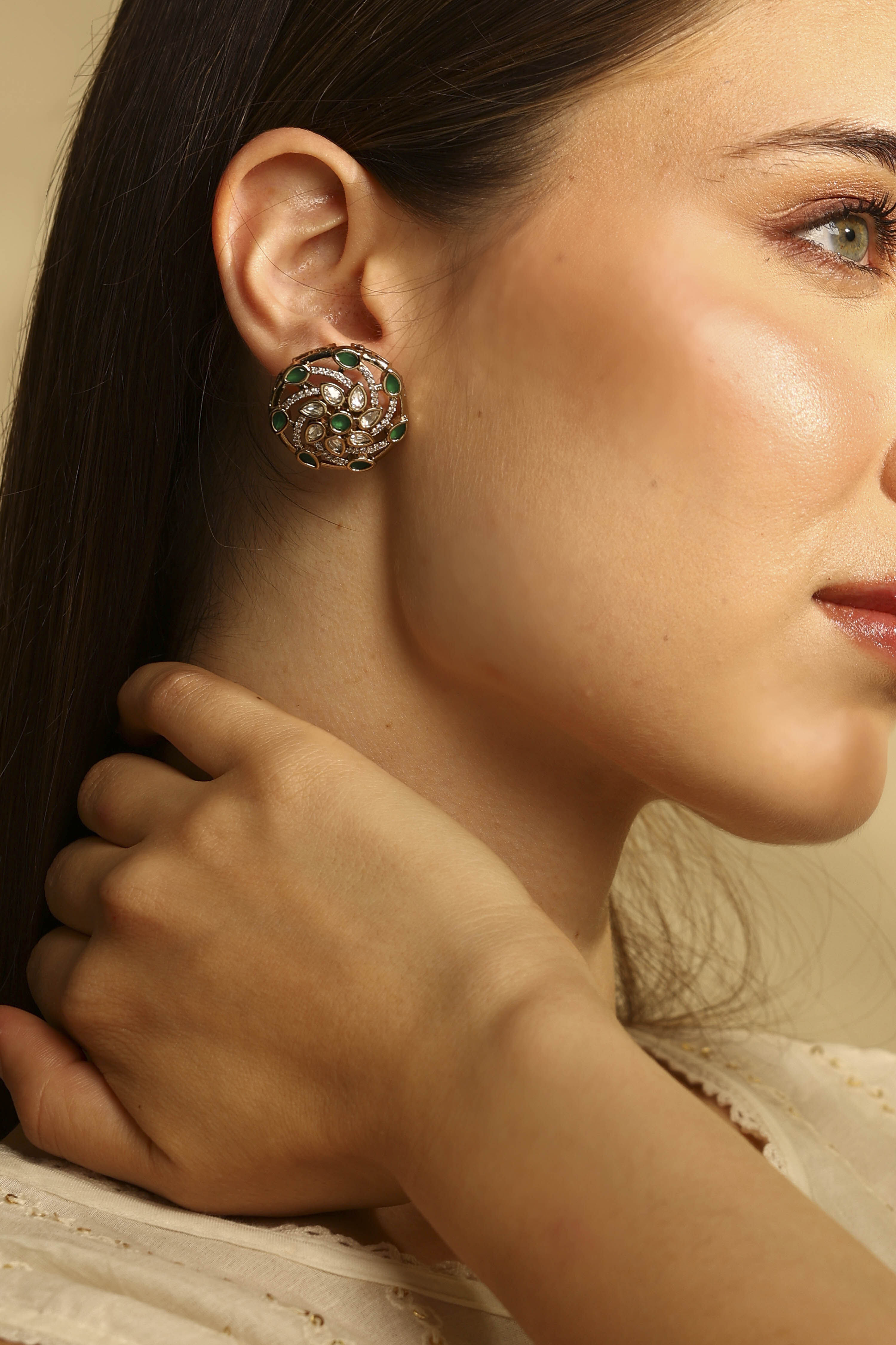 Green Brass Studs image number 1