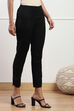 White Viscose Lycra Solid Pant image number 3