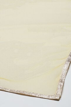 Yellow Cotton Blend Straight Kurta Suit Set image number 7