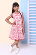 White Cotton Indie Mickey Printed Dress image number 0