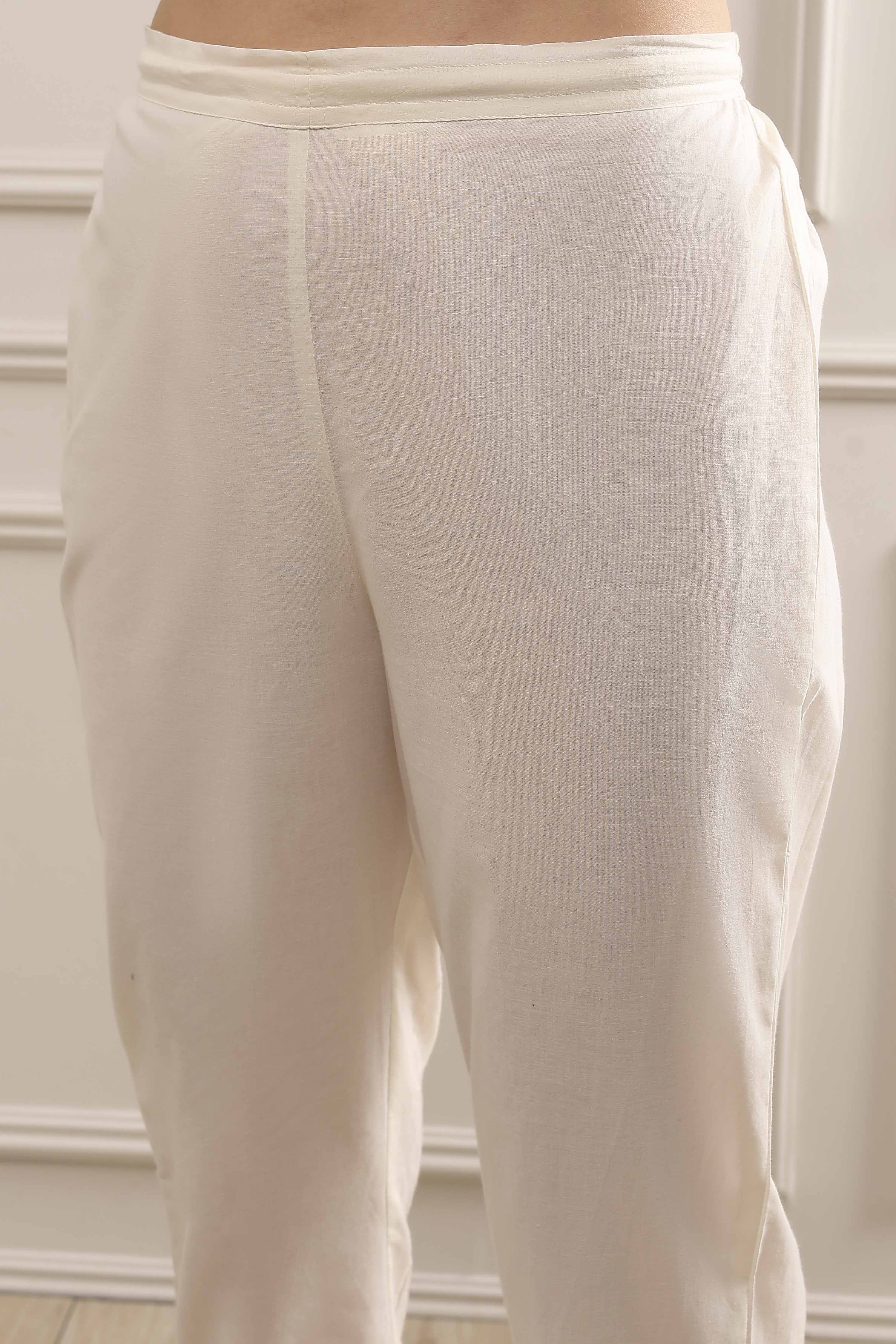 Maroon Cotton Printed Straight Suit Set image number 2