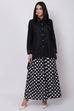 Black Cotton A-Line Shirt Kurta image number 0