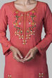 Coral Cotton Easy Stitch Suit Set image number 1