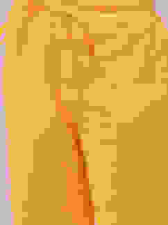 Yellow Cotton Anarkali Kurta Narrow Pants Suit Set image number 2