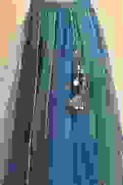 Blue Cotton Printed Kalidar Lehenga Set image number 2