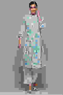 White Cotton Straight Kurta image number 5