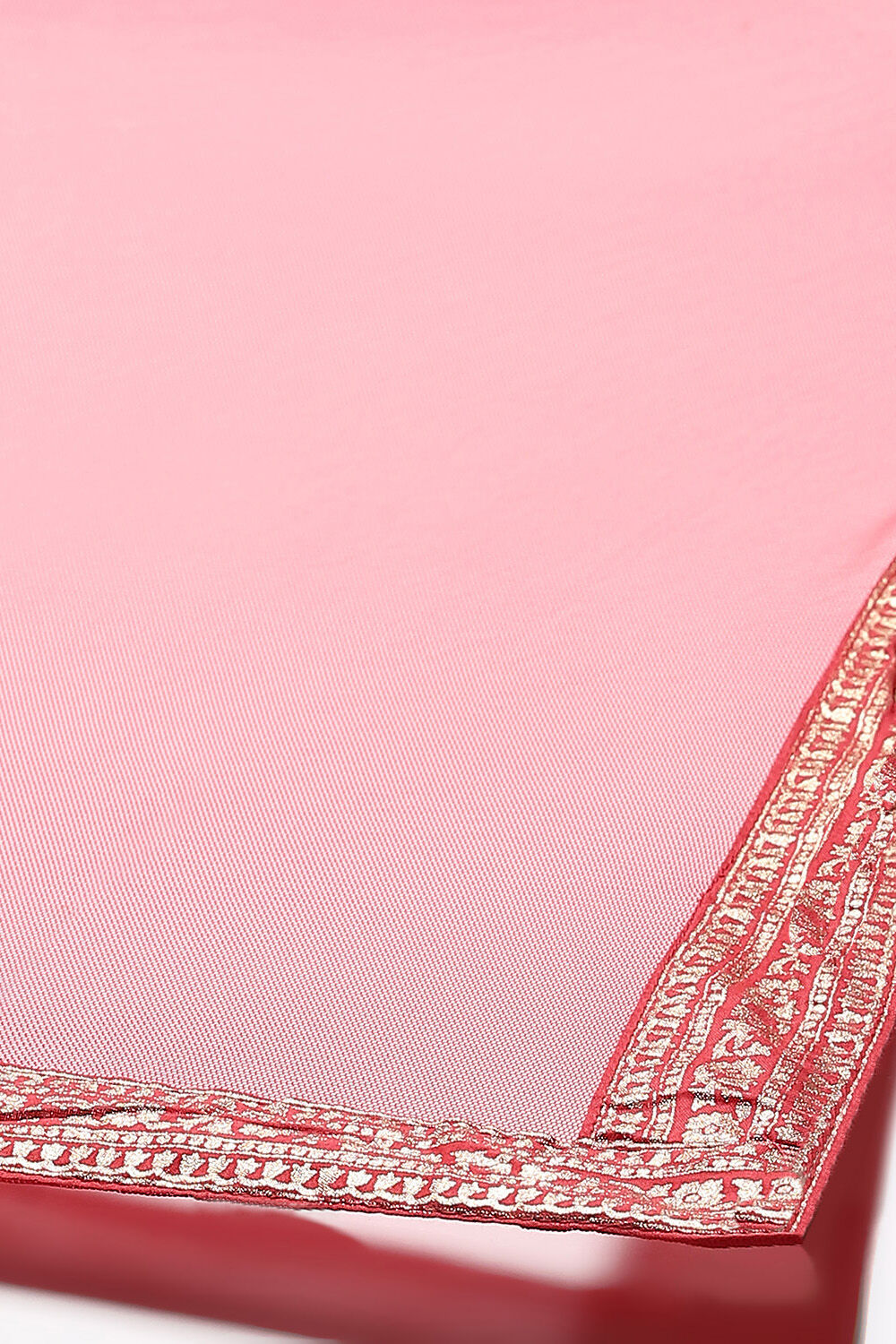 Violet Jersey Anarkali Kurta Churidar Suit Set image number 3