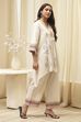 Off-White Cotton Asymmetric Co-ord Set image number 5