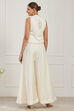 White Silk Chanderi Regular Saree image number 4