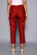 Maroon Poly Viscose Pants image number 5