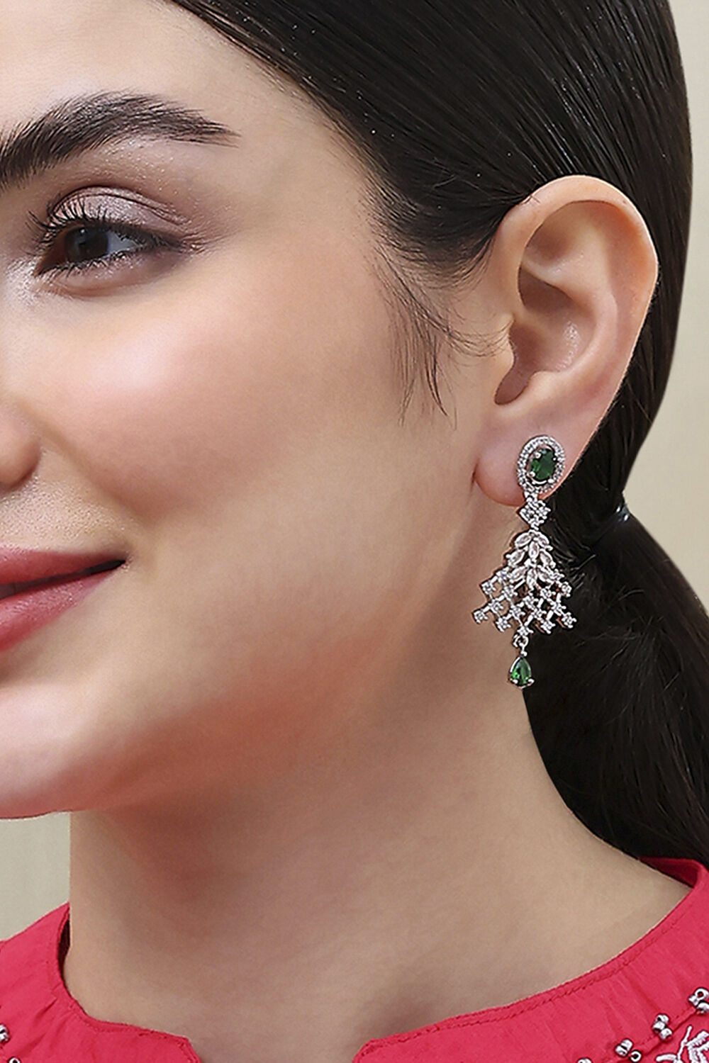 Green Alloy Drop & Danglers image number 1