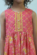 Pink Cotton Gathered Suit Set image number 1