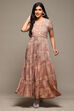 Grey Rayon Straight Printed Jumpsuit image number 5