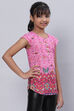 Pink Cotton Printed Top image number 3