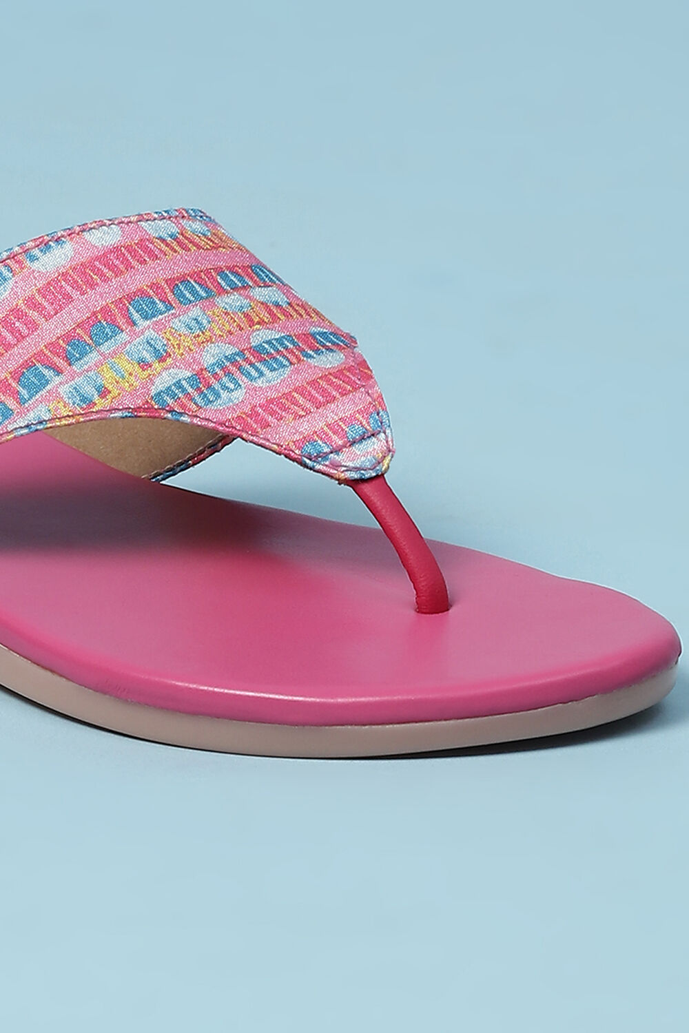 Fabric thong flip flops top