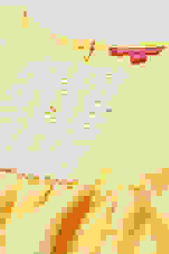 Yellow Cotton Blend Gathered Kurta Sharara Suit Set image number 1