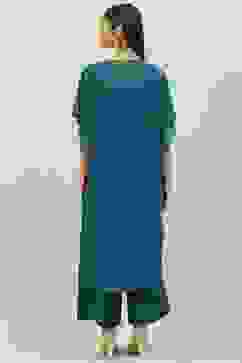 Teal LIVA Straight 2 Piece Set image number 4