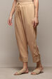 Beige Rayon Regular Solid Palazzo image number 2
