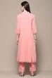 Blush Pink Rayon A-Line Suit Set image number 5