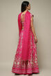 Fuchsia Viscose Embroidered Lehenga Set image number 5