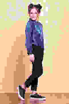 Blue Viscose Blend Shirt Set image number 5