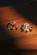 Multicolor Brass Studded Stud Earrings image number 0