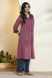 Old Rose Cotton A Line Kurta image number 4