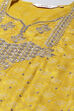 Yellow Viscose Straight Kurta Pants Suit Set image number 1