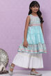 Mint Green Art Silk Short Kurti image number 5