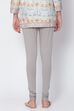 Camel Cotton Blend Solid Churidar image number 3