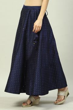 Navy Art Silk Skirt image number 2