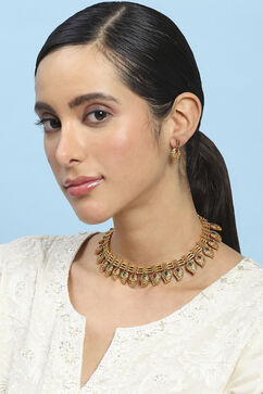 Red Green Alloy Necklace Set image number 3