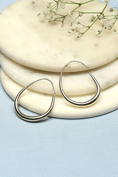 Gold Alloy Hoops image number 0