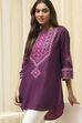 Purple Straight Short Kurta image number 6