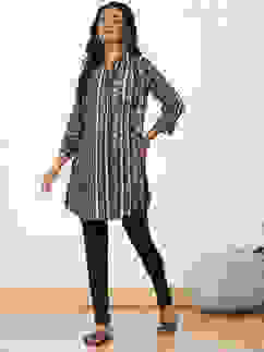 Black Cotton Blend Solid Churidar image number 0