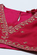 Fuschia Polyester Short Kurta Printed Suit Set image number 1