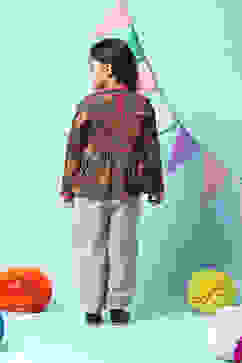 Black Rayon Front Open Jacket image number 4