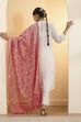 Red Poly Zari Dupatta image number 3